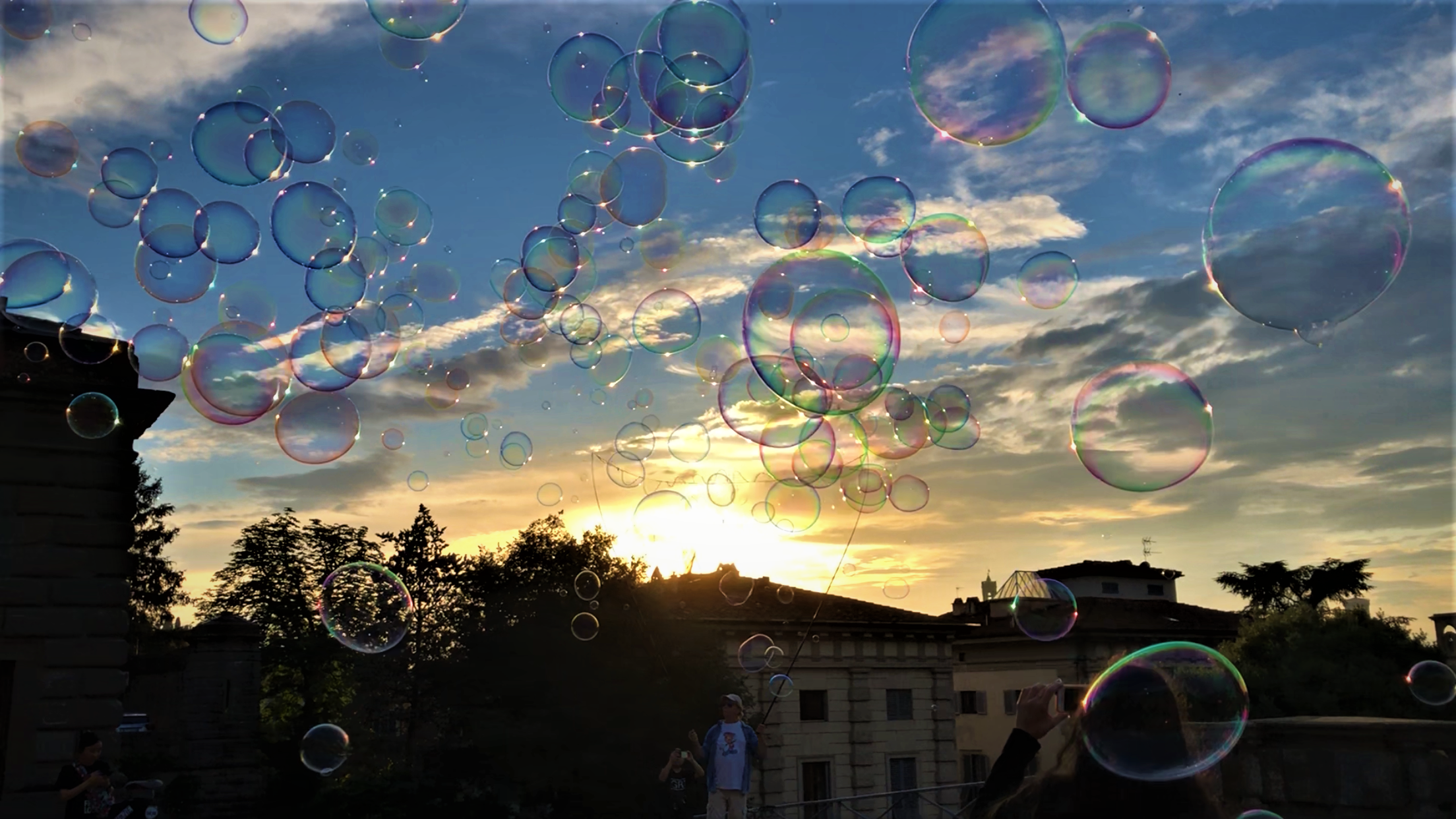 Everyone loved the bubbles