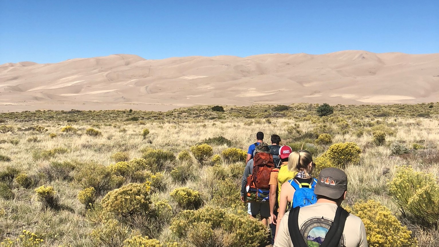 The trek out