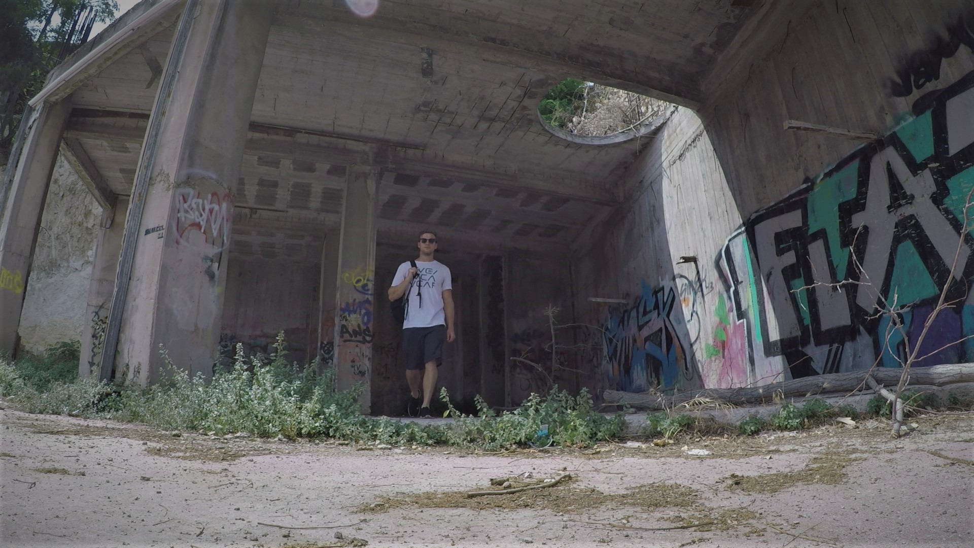 One of many abandoned areas