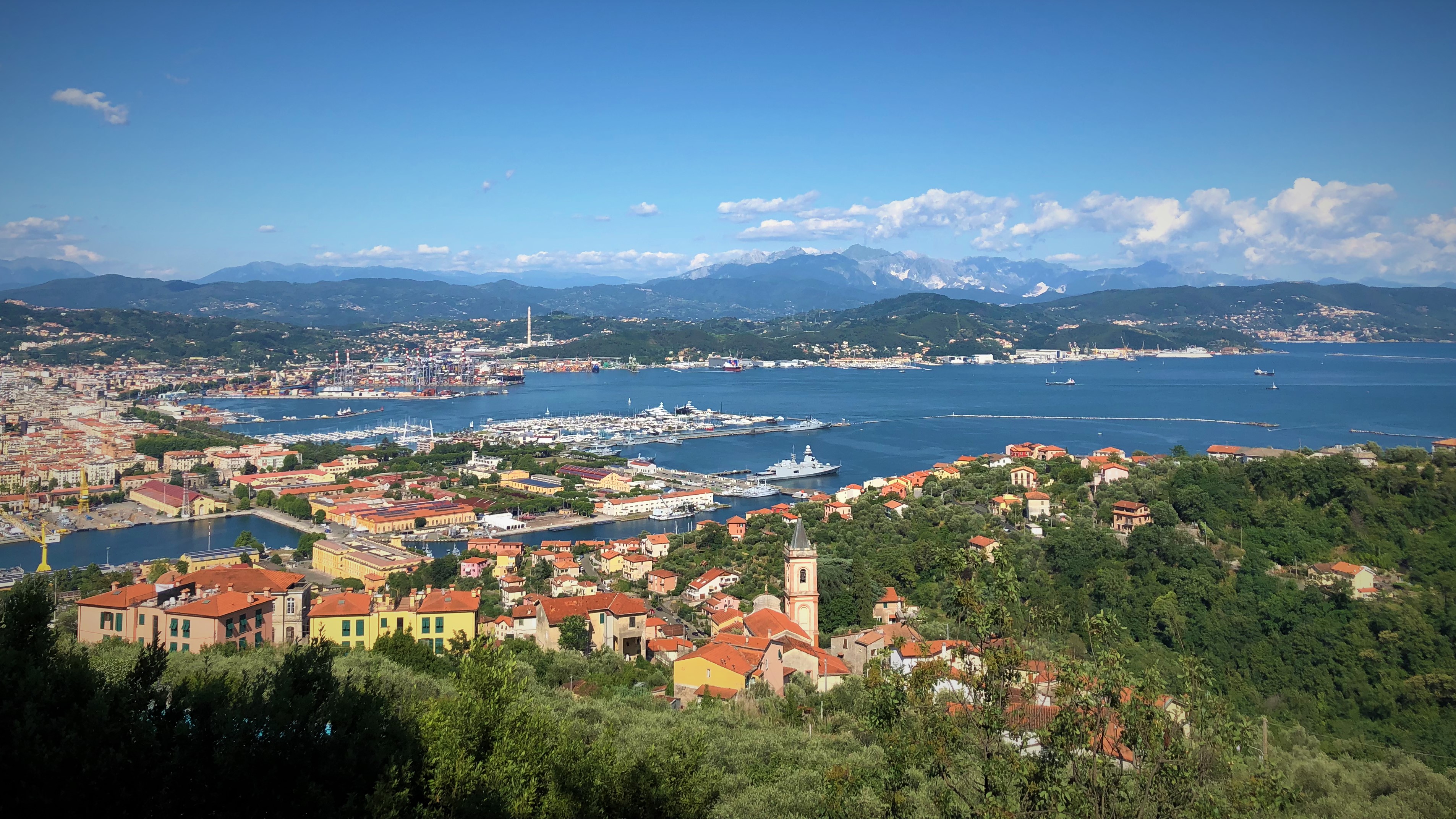 La Spezia Port, on the way back inland