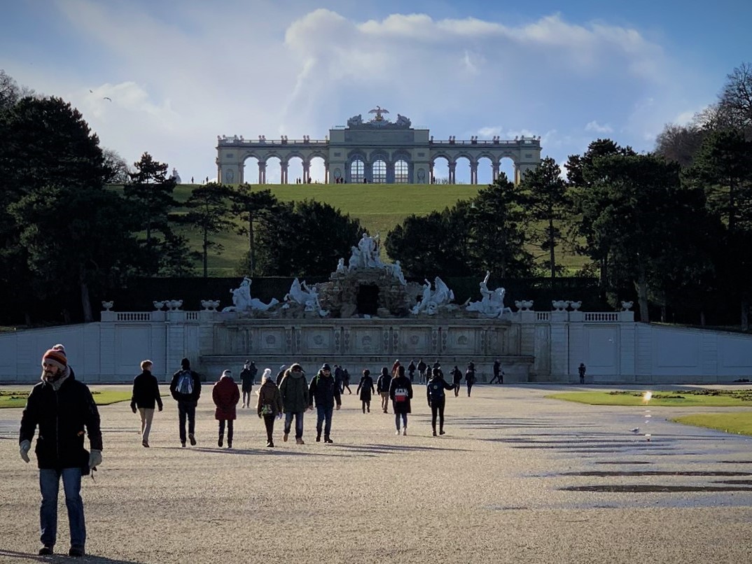 Looking up at Gloriette