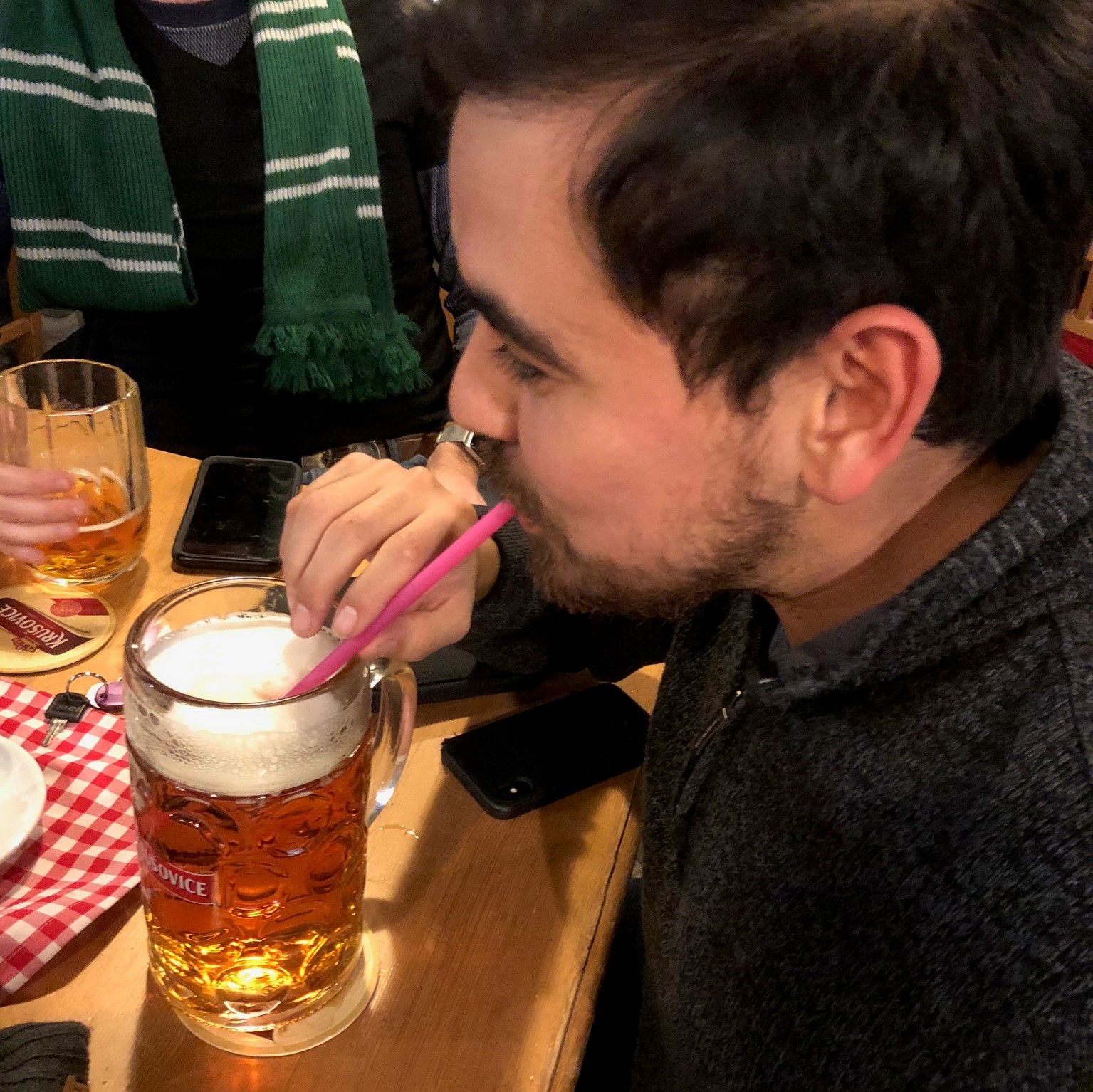 Matt and his straw