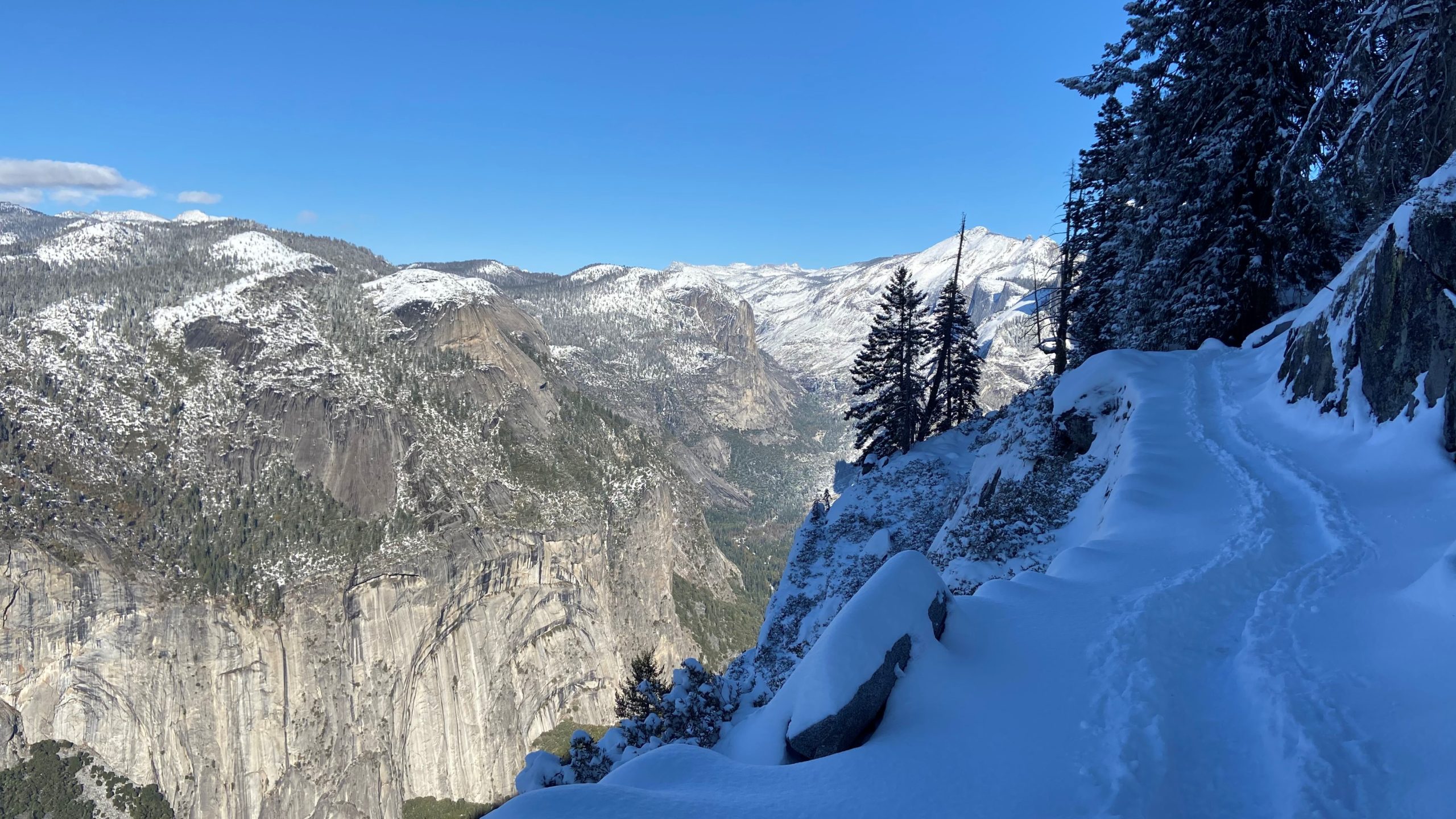 The trek up