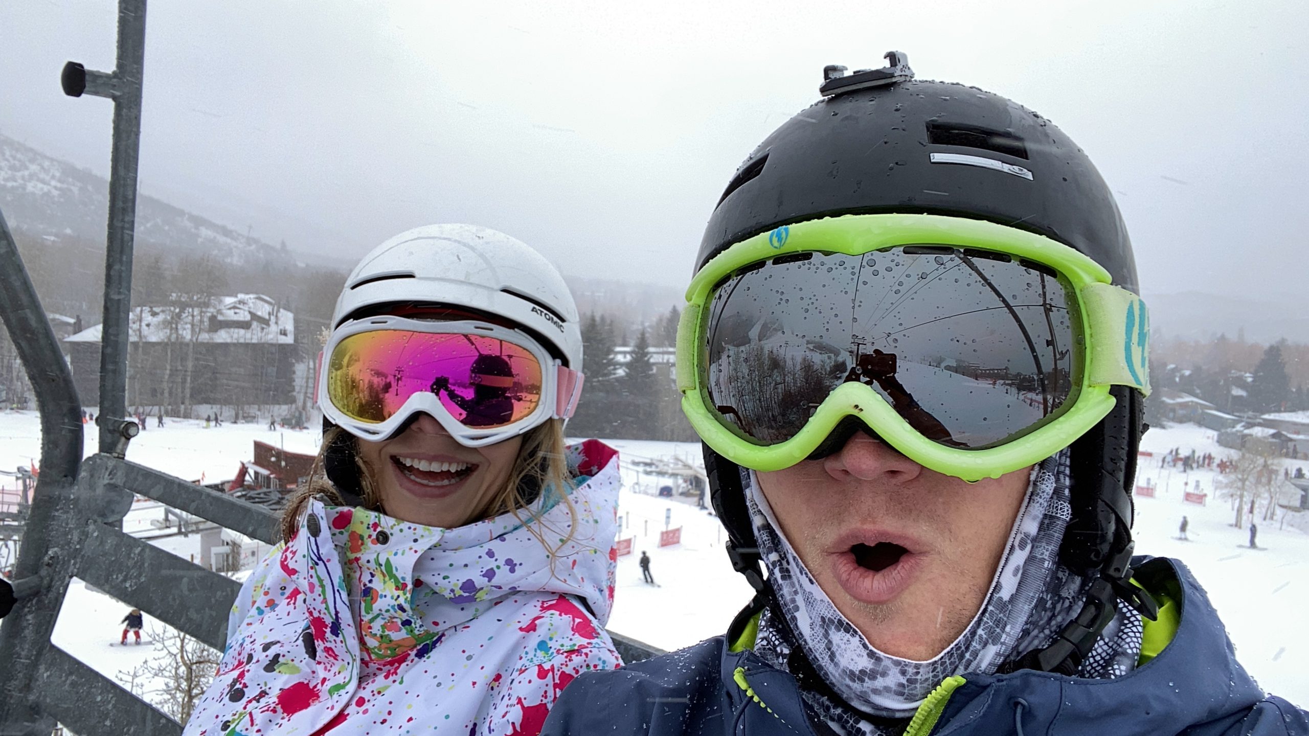 Mila's first time skiing!