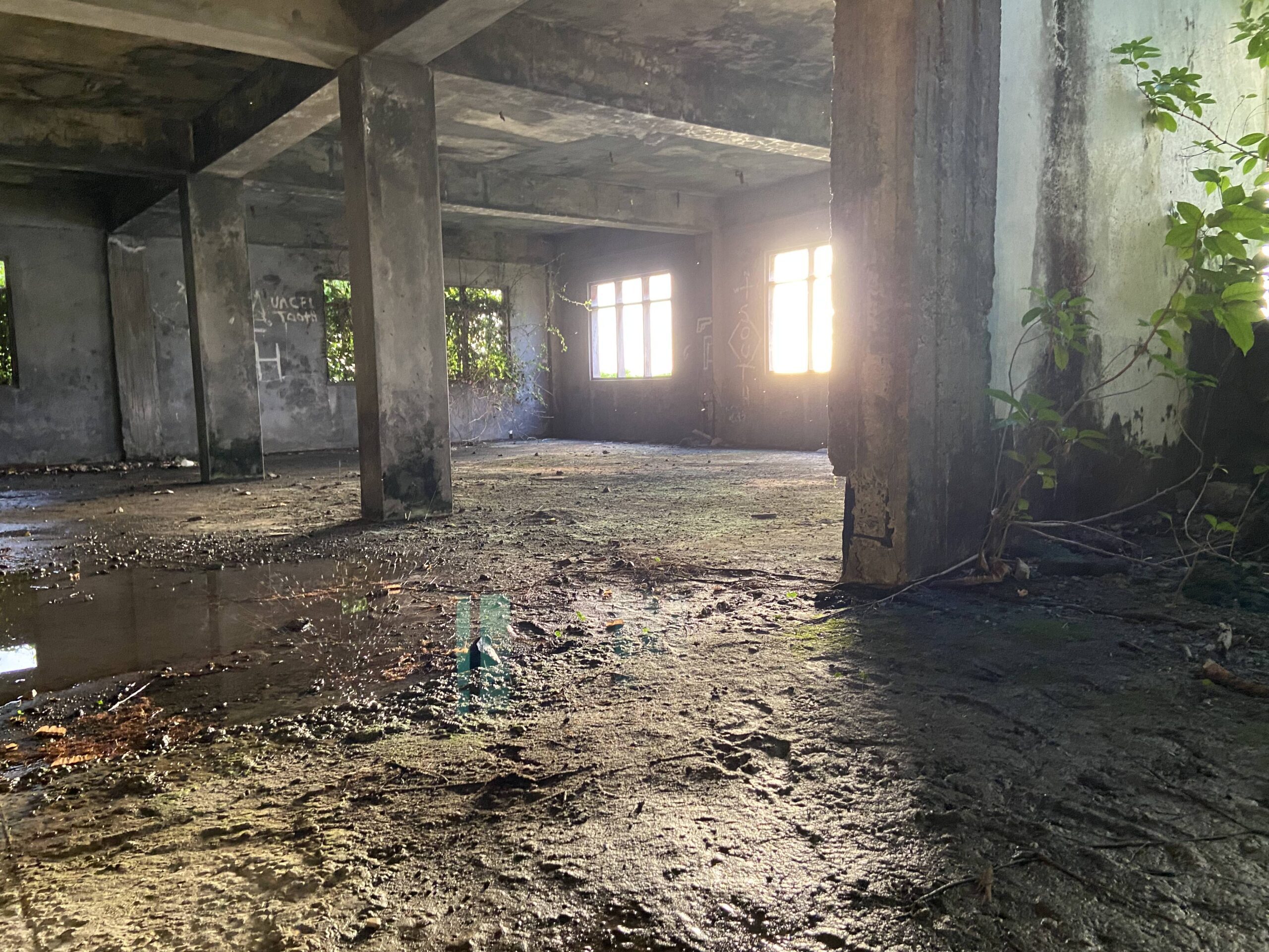 Abandoned resort